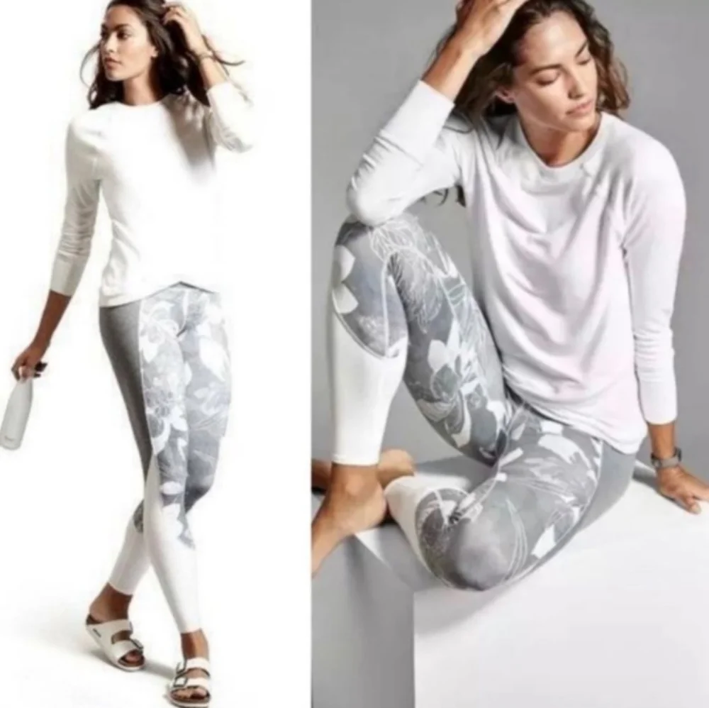 (XS) Athleta Chaturanga Tropical Flow Soft Leggings - Picture 2 of 5